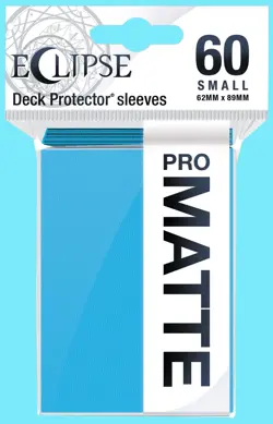 60 ULTRA PRO ECLIPSE SKY BLUE SMALL Size PRO-MATTE DECK PROTECTOR Card Sleeves - Image 1
