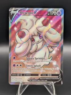 Pokemon TCG Alcremie v Shining Fates Holo Ultra Rare Card 064/072 - Image 1