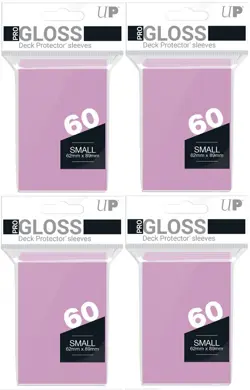 240 Ultra Pro Gloss Pink Deck Protectors Small Game Card Sleeve Yugioh Vanguard - Image 1