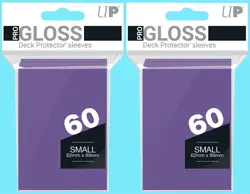 120 Ultra Pro SMALL PURPLE GLOSS DECK PROTECTORS Card Sleeves tcg - Image 1