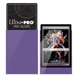 120 Ultra Pro SMALL PURPLE GLOSS DECK PROTECTORS Card Sleeves tcg - Image 3