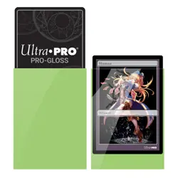 60 Ultra Pro Small Gloss LIME GREEN DECK PROTECTOR Gaming Card Sleeves Yugioh - Image 3