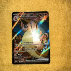 Charizard EX Full Art Ultra Rare Card 183/165 Pokemon TCG Scarlet & Violet Mint - Image 3
