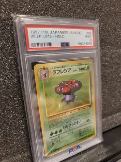 Vileplume Japanese Jungle PSA 9 Pokemon card 1997 - Image 2