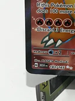 Pokemon TCG Charizard EX Full Art Ultra Rare Holo Card 183/165 - Image 3