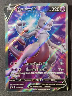Mewtwo V SWSH229 - Sword & Shield Black Star Promo - Pokemon TCG Card English - Image 1