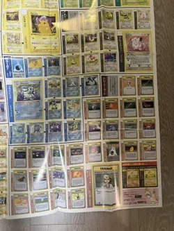 Pokemon Card US Base Set 102 Cards Catalogue Corocoro Comic Poster - Image 5