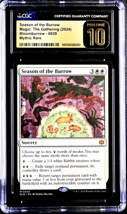 MTG Magic the Gathering Bloomburrow Season of the Burrow CGC 10 Pristine POP 1 - Image 1