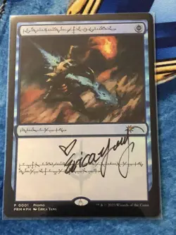 Mental Misstep Phyrexian Promo Foil Signed Mtg - Image 1