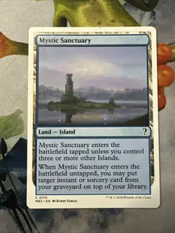 1x Mystic Sanctuary- (White Border) Mystery Booster 2- Magic The Gathering- NM - Image 1