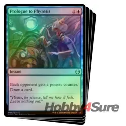 Foil Prologue To Phyresis X4 M/NM Magic MTG Phyrexia: All Will Be One - Image 1
