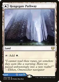 Hengegate Pathway // Mistgate Pathway ~ Kaldheim ~ Rare (NM/M) - Image 1