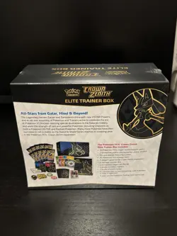 Pokemon TCG Crown Zenith Elite Trainer Box ETB NEW W/Sleeve Protector - Image 4