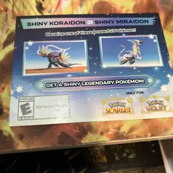 Shiny Koraidon Or Shiny Miraidon Pokemon GameStop Promo Code NM Not Scratched - Image 2