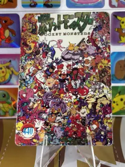Pokemon Pikachu Vintage Pocket Monsters Vending HOLO Prism Sticker 1999 Nintendo - Image 1