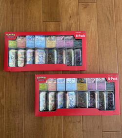 Pokemon Prismatic Evolutions 8 Mini-Tins Costco Bundle LOT OF 2 FAST SHIP - Image 1