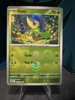 Snivy 001/086 Master Ball Holo Black Bolt Pokemon TCG Near Mint Fast Shipping - Image 1