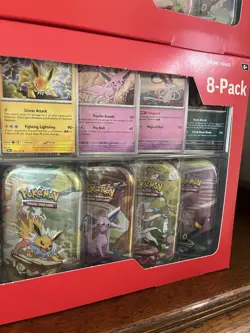 Pokemon TCG: Costco Prismatic Evolution 8 Mini Tins W/Promos- 2 Sets! - Image 5