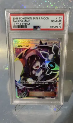 PSA 10 - Lusamine 153/156 - Ultra Prism Full Art Gem Mint Pokemon - Image 1