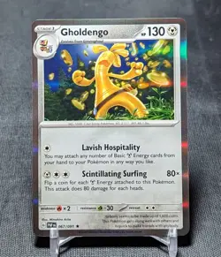 Gholdengo Rare Holo Metal Type 2024 PALDEAN FATES Pokemon TCG Card 067/091 - Image 1