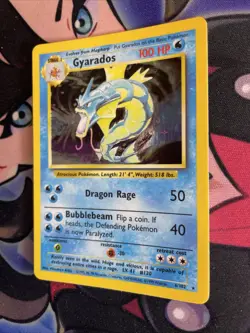 1999 Pokemon TCG Gyarados Holo Rare Card Base Set 6/102 Vintage WOTC LP - Image 3