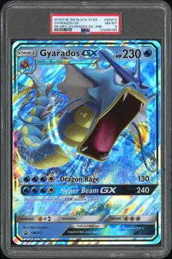 Gyarados SM212 JUMBO Oversized Promo Pokemon Card with Toploader PSA8 - Image 1