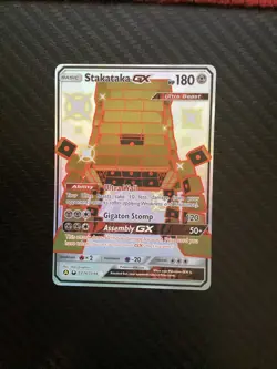 Stakataka GX SV74/SV94 Hidden Fates Full Art Shiny Holo Rare Pokemon Card NM - Image 1