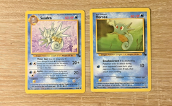 Horsea 49/62 Seadra 42/62 Fossil Pokemon Trading Card TCG Card Lot 1999 Vintage - Image 3
