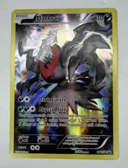 Pokemon TCG XY 114 Darkrai Full Art Black Star Promo Card - Image 1