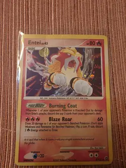 Entei Secret Wonders 4/132 Holo Bleed! Pokemon Card TCG Diamond & Pearl - Image 1