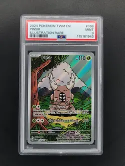 Pinsir 168/167 PSA 9 TWM Twilight Masquerade Illustration Rare Pokemon TCG Card - Image 1