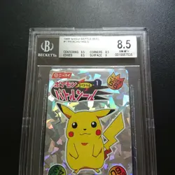 BGS 8.5 Pikachu Nissui Battle Seal 1999 #1 Pokemon Card Japanese - Image 2
