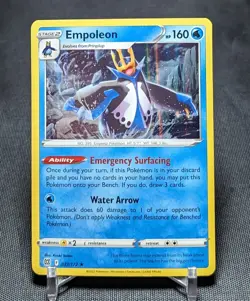 Empoleon Rare Holo Water 2022 Brilliant Stars Pokemon TCG Card 037/172 - Image 1