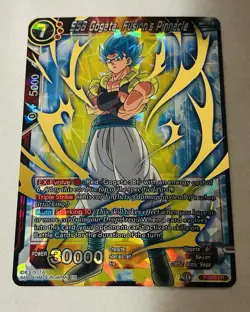 Dragon Ball Super Card Game SSB Gogeta Fusion's Pinnacle P-093 Promo Gold Foil - Image 1