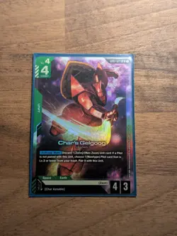 Char's Gelgoog LR Foil - GD01-023 NM - Gundam TCG Card Game - Image 1