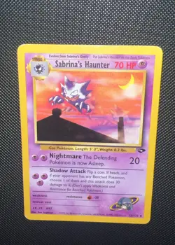 Sabrina's Haunter 55/132 Uncommon Gym Challenge Pokemon Card - Image 1
