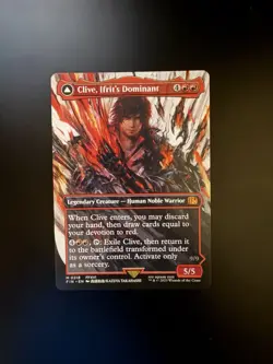 MTG Final Fantasy English Clive, Ifrit's Dominant Borderless 0318 Non-Foil - Image 1