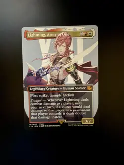 MTG Final Fantasy English Lightning, Army of One Borderless 0400 Non-Foil - Image 1