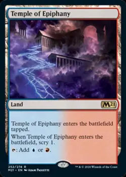 Temple of Epiphany - Near Mint MTG Magic 2021 Core Set - Image 1