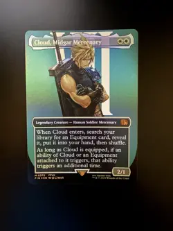 MTG Final Fantasy English Cloud, Midgar Mercenary Borderless 0375 Foil - Image 1
