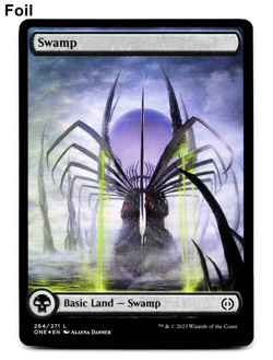 Swamp (264) (Full Art) - FOIL - [Phyrexia: All Will Be One] MTG Magic NM/M 💀 - Image 1