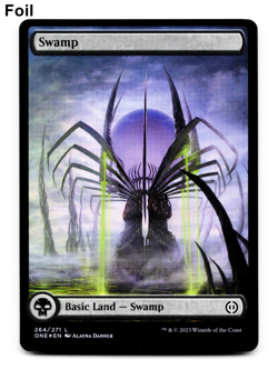 Swamp (264) (Full Art) - FOIL - [Phyrexia: All Will Be One] MTG Magic NM/M 💀 - Image 3