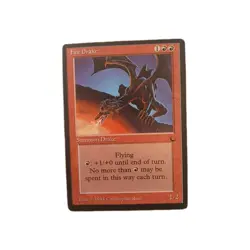 Magic the Gathering ~ MTG ~ 1x Fire Drake ~ LP ~ THE DARK - Image 1