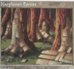 Mtg Karplusan Forest English 7th Land Red Green 2001 Wizards of the Coast Used - Image 2