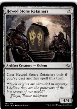 MTG Hewed Stone Retainers Fate Reforged Uncommon #161 - Image 1