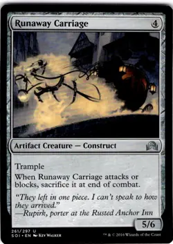 MTG Runaway Carriage Shadows over Innistrad Uncommon #261 - Image 1