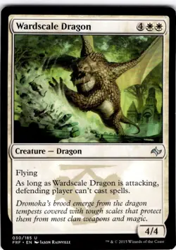 MTG Wardscale Dragon Fate Reforged Uncommon #30 - Image 1