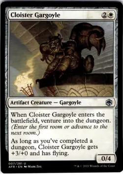 MTG Cloister Gargoyle Adventures in the Forgotten Realms Uncommon #7 - Image 1