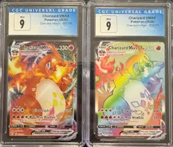 SEQUENTIAL CGC 9 CHARIZARD VMAX 020 074 DARKNESS ABLAZE CHAMPION'S PATH POKEMON - Image 1