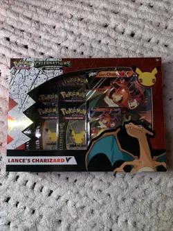 Pokemon 25th Annivers Celebrations Lance's Charizard V Collection BOX SEALED 820650809392 - Image 1
